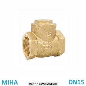 Van 1 chiều đồng lá lật Phi 21 DN15 – MIHA Series