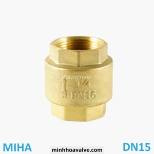 Van 1 chiều lò xo đồng Phi 21 DN15 – MIHA Series