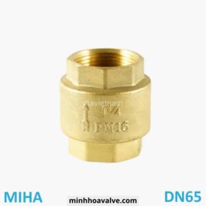 Van 1 chiều lò xo đồng Phi 76 DN65 – MIHA Series