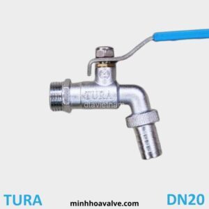 Vòi hợp kim kẽm TURA phi 27 DN20 tay gạt