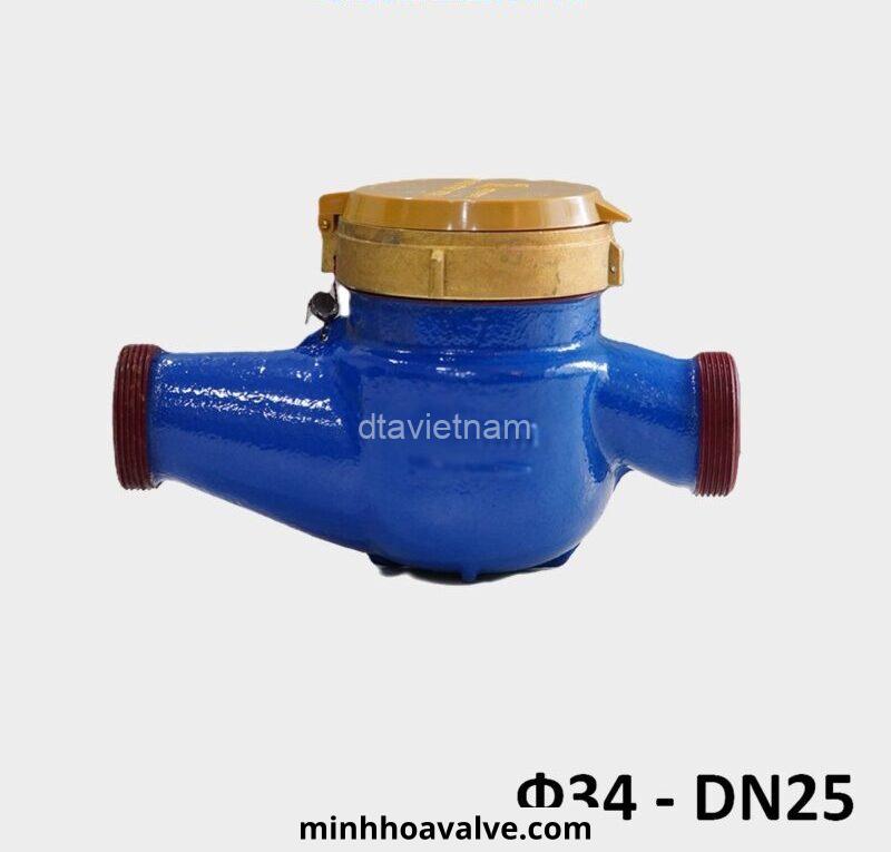 Đồng hồ nước Fuda DN25 Phi 34, nối ren 1 3 Dong ho nuoc Fuda DN25 Phi 34 800x800 1 e1743601454803 1
