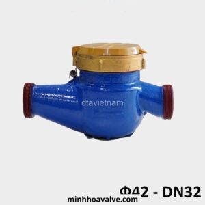 Đồng hồ nước Fuda DN32 Phi 42, nối ren