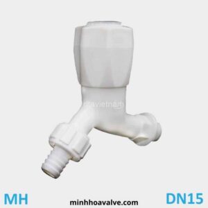 Vòi nước nhựa núm vặn nối ống mềm nhựa phi 21 DN15