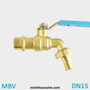 Vòi vườn đồng phi 21 DN15 MBV tay Inox