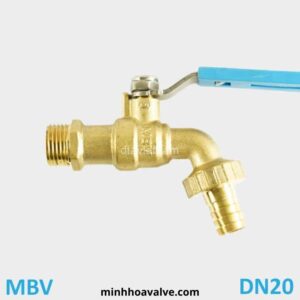 Vòi vườn đồng phi 27 DN20 MBV tay Inox