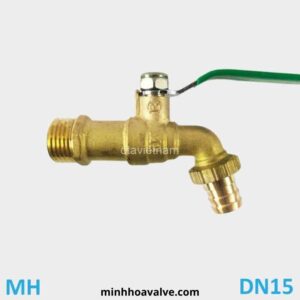 Vòi vườn đồng tay gạt MH phi 21 DN15