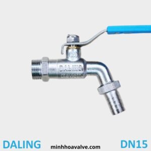Vòi hợp kim kẽm DALING phi 21 DN15 tay gạt