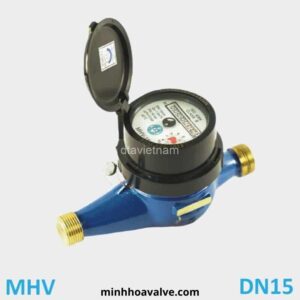Đồng hồ nước Minh Hòa MHV phi 21 DN15 Thân đồng
